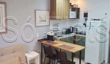 Apto disponível para locação no Le Premier contendo 29m², 1 dormitório e 1 vaga de garagem.
