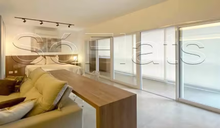 Flat no Trix Tamboré para locação e inquilinato com 50m² e 1 vaga, disponível para locação.