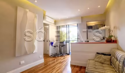 Apto no Griffes Residence com 32m², 1 dormitório e 1 vaga disponível para locação no Morumbi.