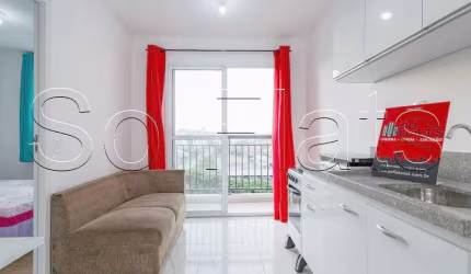 Apartamento estilo studio com 24m² no  Butantã totalmente mobiliado.