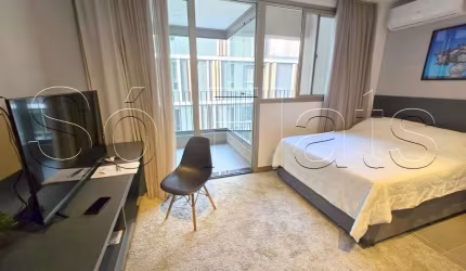 Apto no VN Melo Alves disponível locação 30m², 1 dormitório no bairro do Jardim Paulista.