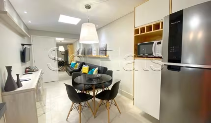 Flat no São Paulo Suíte Service disponível para locação 35m², 1 dormitório e 1 vaga de garagem.
