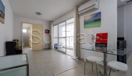 Residencial Iquali Jardins, apto disponível para locação contendo 55m², 1 dormitório e 1 vaga.