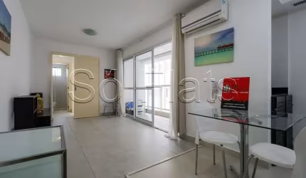 Residencial Iquali Jardins, apto disponível para locação contendo 55m², 1 dormitório e 1 vaga.