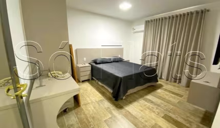 Interative com 46m², 1 dormitório e 1 vaga disponível para locação nos Jardins.
