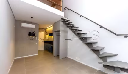 Residencial Alba Studios, Apartamento Duplex disponível para venda com 43m² e 1 dormitório