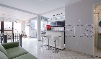 Flat The Plaza, apto Duplex disponível para venda com 93m², 1 dormitório e 2 vagas de garagem