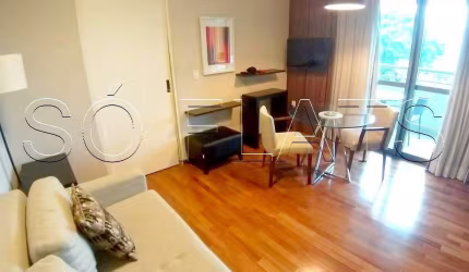 Ótimo flat completo estilo residencial no Brooklin disponível para locação