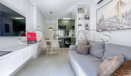 Flat disponível para locação com localização privilegiada ao lado do Shop Pamplona, Av 9 de Julho.