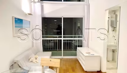 Apto no Blue Loft com 50m², 1 dormitório e 1 vaga, disponível para locação na Vila Nova Conceição.