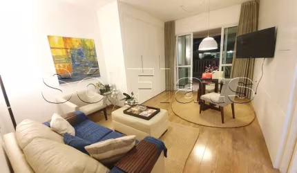 Lindíssimo Flat ao estilo garden com aproximadamente 70 m² de área útil com requinte nos serviços.