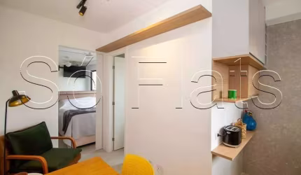 Studio Nurban Pinheiros, studio disponível para locação contendo 24m² e 01 dormitório.