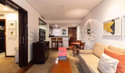 Flat George V Itaim disponivel para venda, com 60m², 1 dormitório e 1 vaga de garagem