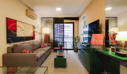 Apto Moema Comfort Pintassilgo, disponível para locação com 50m², 1 dormitório e 1 vaga