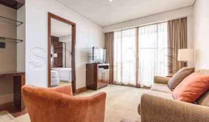 Lindo flat George V com 80m², 2 dormitório e 2 vagas de garagem disponível  no Itaim Bibi