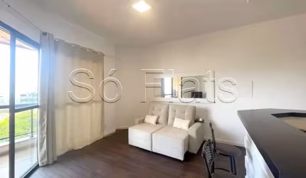 Flat para locação no Montecattini com 42m², 1 dormitório, 1 vaga de garagem no Morumbi.