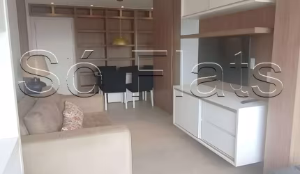 Residencial Code Berrini, apartamento disponível para locação com 44m², 1 dormitório e 1 vaga.