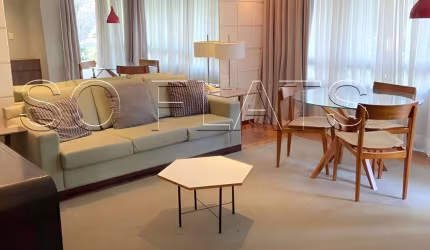 George V Maria Lisboa, flat de alto padrão disponível para locação contendo 66m², 1 dorm e 1 vaga.