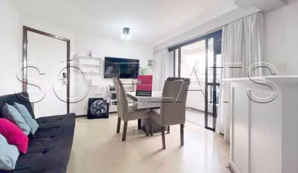 Flat Transamérica Higienópolis Classic disponível para venda com 40m² e 01 vaga de garagem