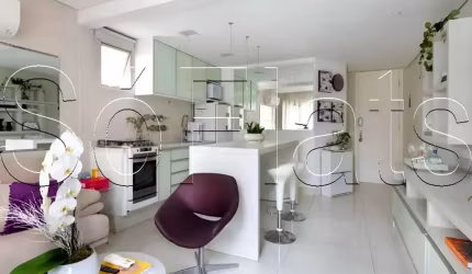 Flat Plaza Athnee, apto duplex disponível para venda com 69m², 01 dorm e 01 vaga