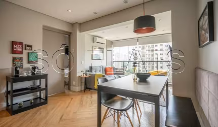 Apto no Residencial Vox Vila Olímpia disponível para locação com 44m², 1 dorm e 1 vaga de garagem.