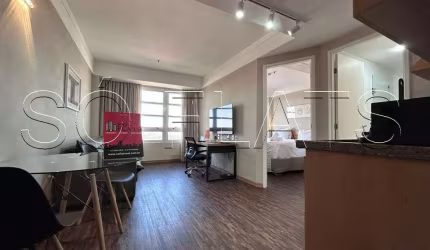 Apto em Guarulhos com fácil acesso a SP com 32m², 1 dormitório e 1 vaga, disponível para locação.
