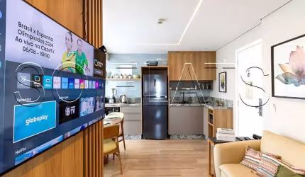 Flat Quality Bela Cintra disponível para venda com 44m², 02 dorms e 01 vaga de garagem