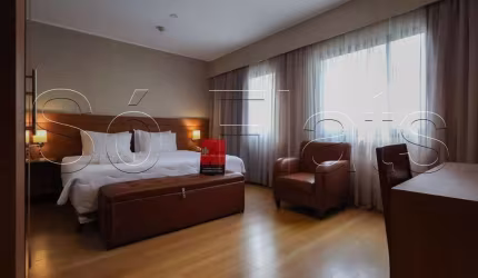 Flat no Slaviero Moema com 26m², 1 dormitório e 1 vaga de garagem disponível para locação.