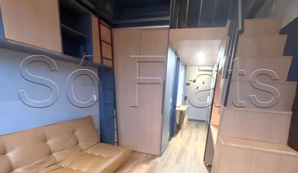 Residencial Bauhaus Pinheiros, studio disponível para locação contendo 30m² e 01 dormitório.