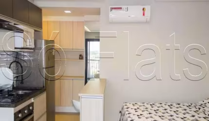 Studio Is Moema, flat disponível para locação, contendo 34m² e 1 dormitório.