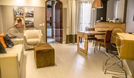 Flat Cosmopolitan Santos, disponível para venda com 45m², 01 dorm e 01 vaga