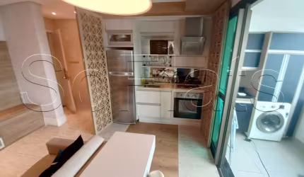 Apto no Gran Estanconfor Veranda Berrini, disponível para locação com 40m², 1 dorm e 1 vaga.