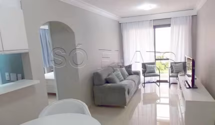 Flat no Park Avenue, disponível para locação contendo 45m², 01 dormitório e 01 vaga.