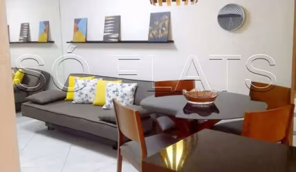 Flat no São Paulo Suíte Service disponível para locação 35m², 1 dormitório e 1 vaga,