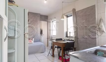 Flat no Saint Gotthard, disponível para locação com 30m², 1 dormitório e 1 vaga de garagem.