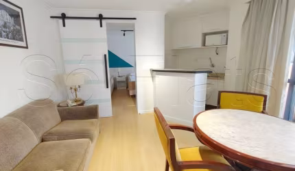 Higienópolis Classic, flat disponível para locação contendo 39m², 1 dormitório e 1 vaga de garagem.