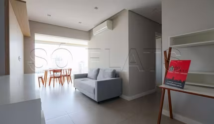 Residencial Thera Faria Lima disponível para locação com 65m², 2 dormitórios e 1 vaga de garagem.