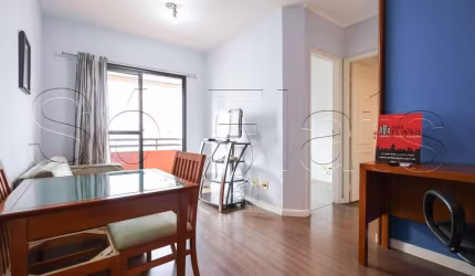 Royal Brooklin, apto disponível para locação contendo 43m², 1 dormitório e 1 vaga.