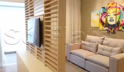 Lindo apartamento no Brooklin, com 1x dormitório, completo e moderno com ótima localização.