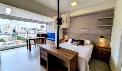 Residencial Vitreo Klabin, flat disponível para locação contendo 36m², 1 dormitório e 1 vaga.