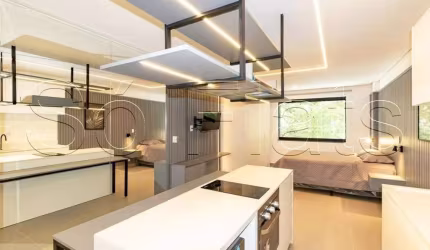 Studio Moaci, apto todo equipado disponível para locação contendo 30m² e 1 dormitório.