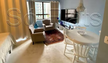 Apto no Quality Hotel Paulista disponível para locação com 30m² e 01 vaga de garagem