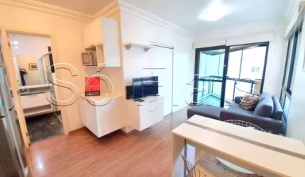 Ótimo Flat disponível para locação próximo a Marginal Pinheiros, Faria Lima, Estação Cidade Jardim.