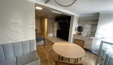 Flat no Wish Moema, disponível para locação com 38m², 01 dorm e 01 vaga de garagem