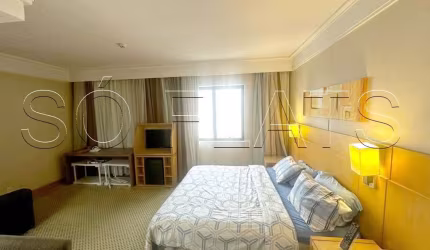 Flat em Guarulhos com fácil acesso a SP com 29m², 1 dormitório e 1 vaga, disponível para locação.