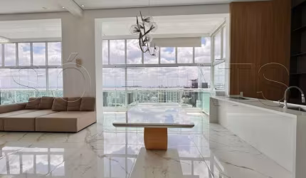Flat alto padrão Ciragan, apto com 120m², 01 dormitório e 02 vagas de garagem