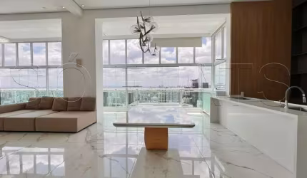 Flat alto padrão Ciragan, apto com 120m², 01 dormitório e 02 vagas de garagem