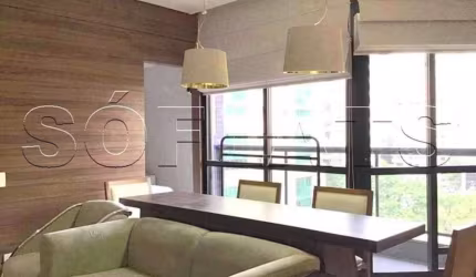 Flat alto padrão para locação no Itaim, prox a Av. Favia Lima e Cidade Jardim