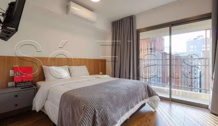 Apartamento 33m²  totalmente mobiliado para locação no Paraíso.