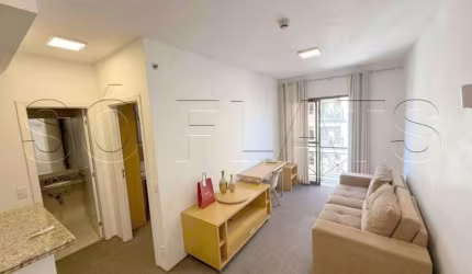Flat disponível em São Caetano com 37m², 1 dormitório e 1 vaga para locação.